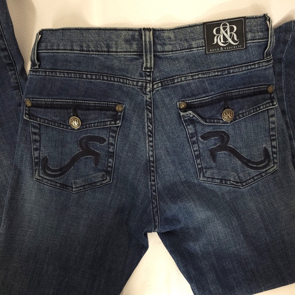 Rock & Republic Kassandra Mid RiseBootcut Jean Women's size 8 - Picture 2 of 15